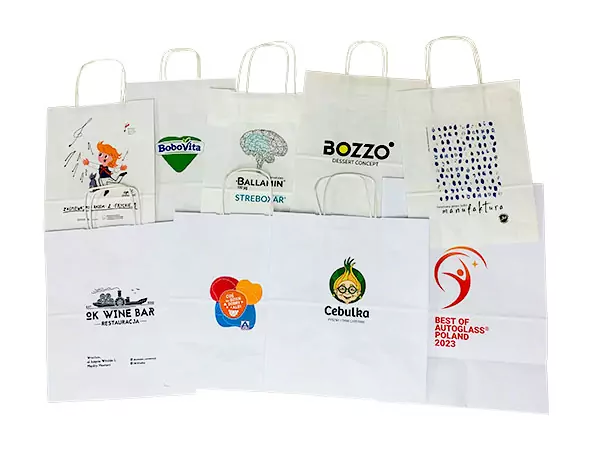 Realizacje - nasze torby papierowe z kolorowym logo